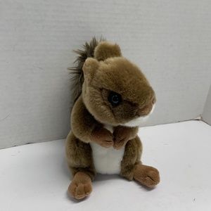 Cabin Critters Plush Squirrel Stuffed Animal Toy Tan 2002 9.5 in Tall